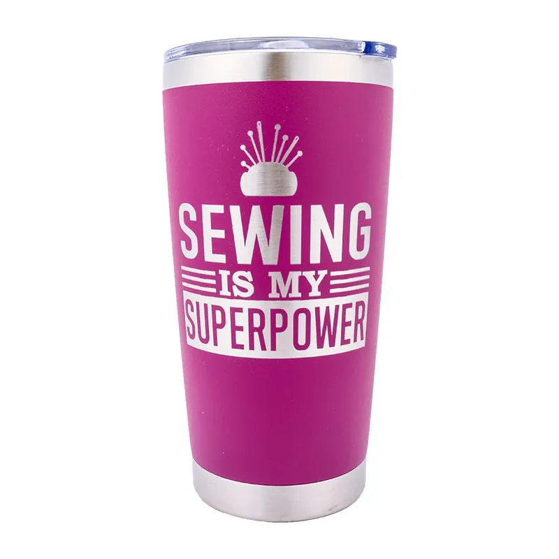 Fan Favorite 20oz Sewing Is My Superpower Tumbler | Lake & Laser #LAL-T09