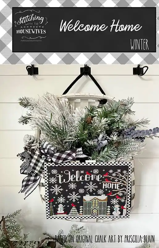 Price Drop Winter Welcome Home Cross Stitch Pattern | Stitching with the Housewives